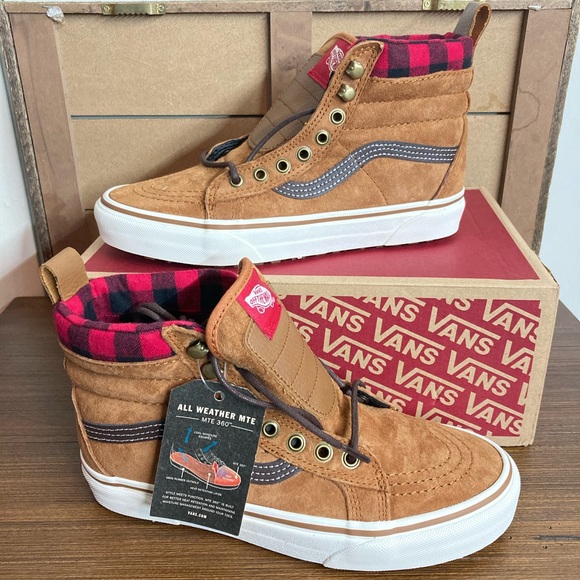 vans ultrarange hi mte glazed ginger